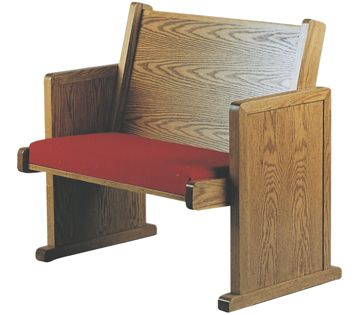 Portable Clergy Pew Upholstered Seat 44W X 25 D